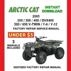 2005 ARCTIC CAT ALL ATVs Factory Service Repair Manual pdf Download