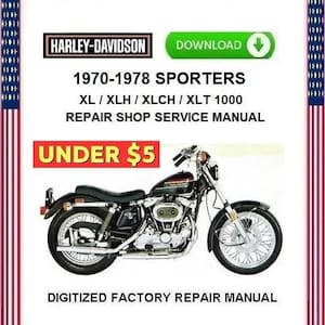 1966-1970 Harley Davidson Service Manual. - Etsy