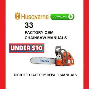 HUSQVARNA Chainsaw manual 33 repair manuals pdf download