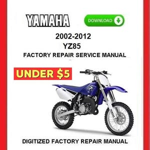2007-2012 YAMAHA YZ85 Factory Service Repair Manual pdf Download