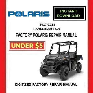 Manual de Serviço e Reparo de Fábrica para Polaris Ranger 500/570 (2017-2021) em PDF para Download