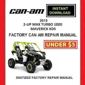 2015 CAN-AM 2-Up Max Maverick Xds Turbo 1000 ファクトリーサービス修理マニュアルのダウンロード