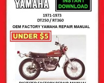 1971-73 YAMAHA RT360 Dt250factory Service Repair Manual Pdf