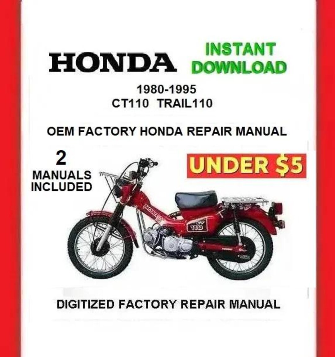 1983-1995 HONDA CT110 TRAIL110 Factory Service Repair Manual