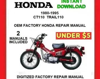 1983-1995 HONDA CT110 TRAIL110 Instrukcja serwisowa fabryczna Pobierz plik PDF