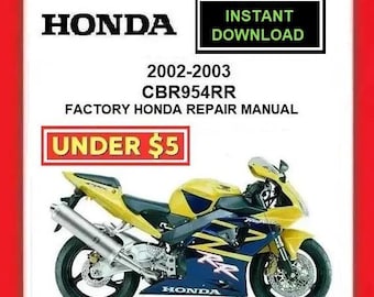 2002-2003 HONDA CBR954RR Factory Service Repair Manual Pdf