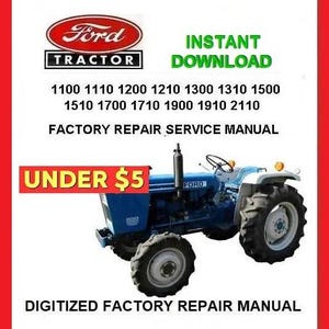 FORD 1100-2110 Series Tractors Workshop Repair Manual pdf Download