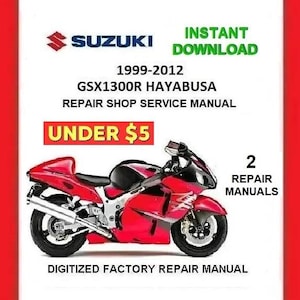 SUZUKI GSX1300R HAYABUSA 1999-2012 Factory Service Repair Manual pdf Download