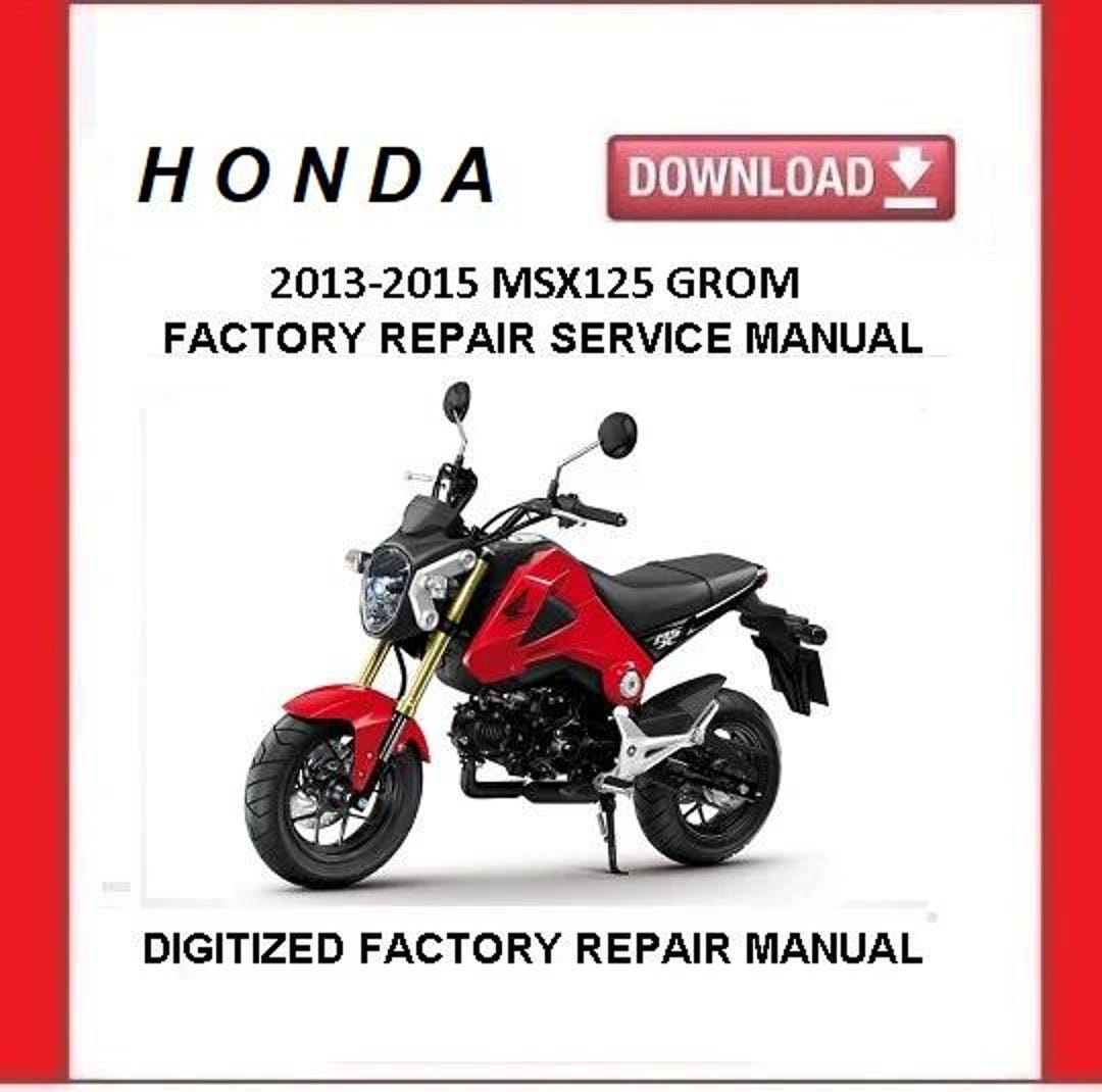 HONDA MSX125 GROM 2013-2015 Factory Service Repair Manual Pdf Download