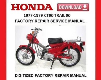 Manuel de réparation d'entretien d'usine pour HONDA CT90 TRAIL90 1977-79 Télécharger le pdf