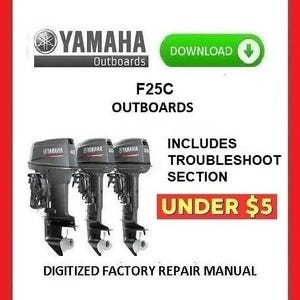 YAMAHA F25C Outboard Motor Factory Service Repair Manuals pdf download