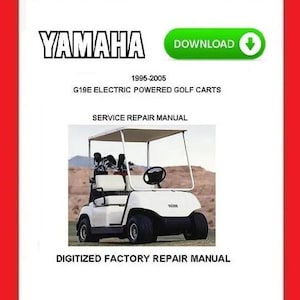 YAMAHA G19E Electric Golf Carts Service Repair Manuals pdf Download