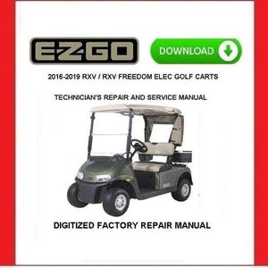 2019 EZGO RXV / RXV Freedom 電動ゴルフカート サービス修理マニュアル pdf ダウンロード