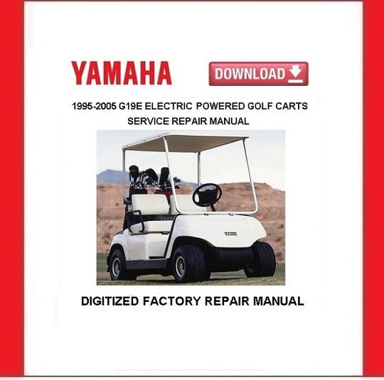 YAMAHA G19E Electric Golf Carts Service Repair Manuals Pdf Download - Etsy