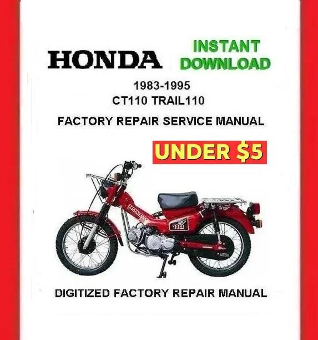 ホンダ CT110 サービスマニュアル 1983-1995 HONDA CT110 TRAIL110 Factory Service Repair Manual