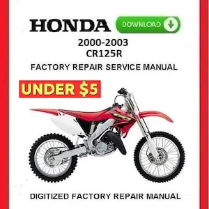 HONDA CR125R 2000-2003 Factory Service Repair Manual pdf Download