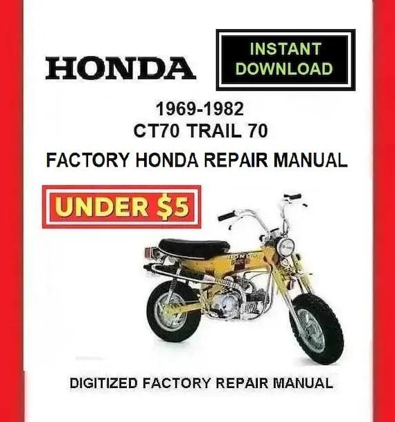 1969-1982 ホンダ CT70 TRAIL70 工場サービス修理マニュアル pdf