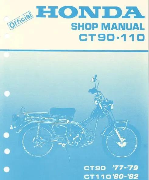 1980-1995 ホンダ CT110 トレイル110 工場サービス修理マニュアル pdf