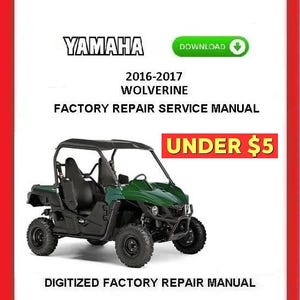 2016 YAMAHA WOLVERINE Factory Service Repair Manual pdf Download