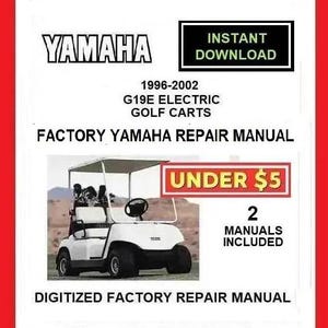 Descarga del manual de servicio y reparación en PDF para carritos de golf eléctricos YAMAHA G19E de 1996