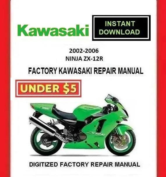 Manual de reparación y servicio de fábrica de la Kawasaki Ninja ZX