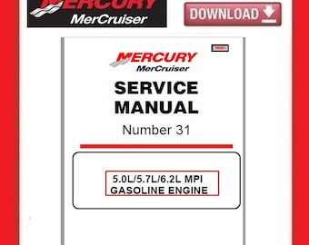 MERCURY MerCruiser Service Manual #31 5.0L 5.7L 6.2L MPI Engine pdf Download