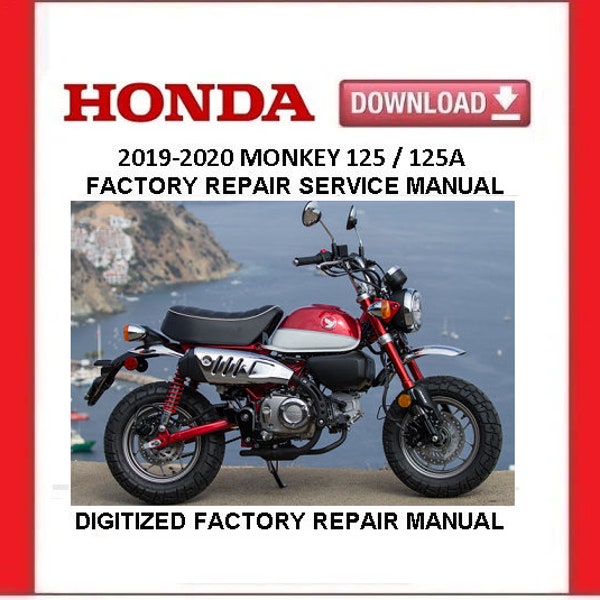 2019-2020 HONDA MONKEY 125/A Factory Service Repair Manual pdf Download