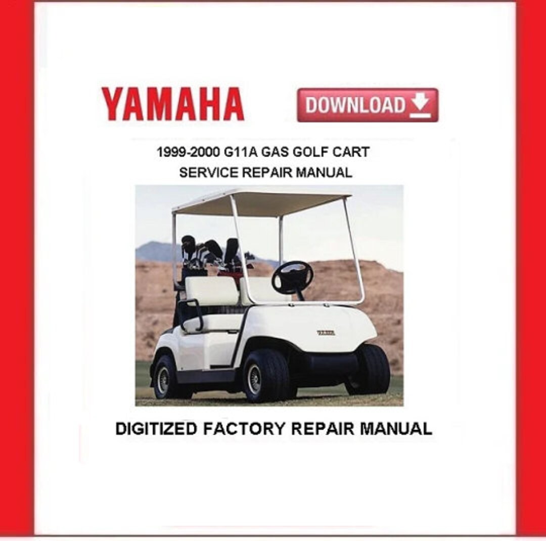 YAMAHA G11A Gas Golf Carts Service Repair Manuals Pdf Download Etsy