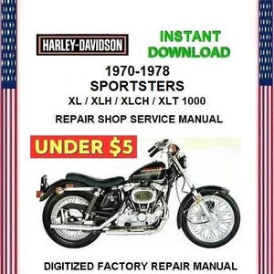 HARLEY DAVIDSON SPORTSTERS 1970-1978 Service Repair Manual pdf Download