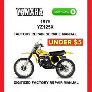 1975 YAMAHA YZ125X Factory Owner&#39;s Service Repair Manual pdf Download