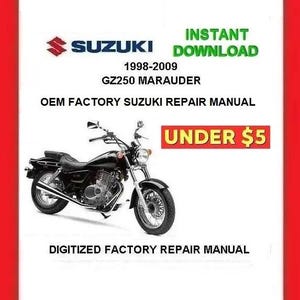 SUZUKI GZ250 Marauder 1998-2009 Factory Service Repair Manual pdf Download