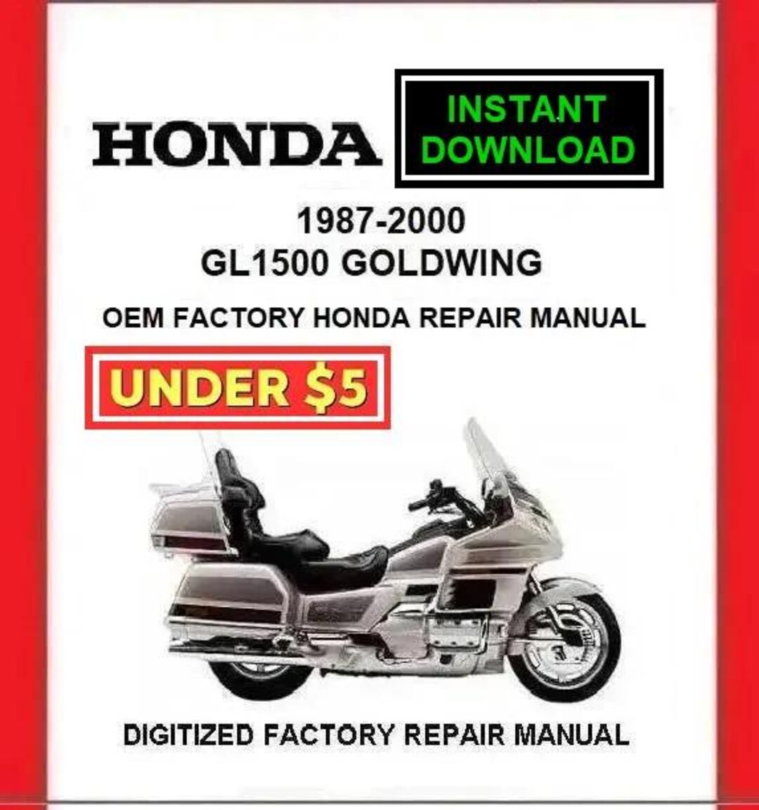 GL1500サービスマニュアル 1987-2000 HONDA GL1500 GOLDWING Factory Service Repair