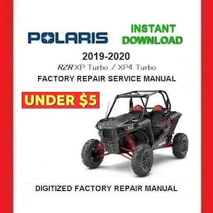 2019-2020 POLARIS RZR1000 XP 1000 XP4 Factory Service Repair Manual pdf Download