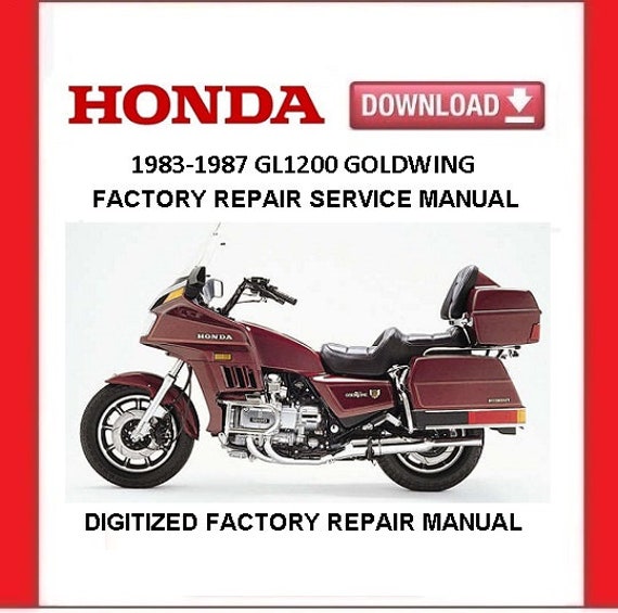 1983-1987 HONDA GL1200 GOLDWING Factory Service Reparaturanleitung 