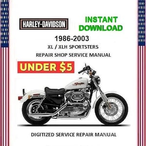 1986-2003 Harley-Davidson Sportster XL / XLH Service Repair Manual pdf Download