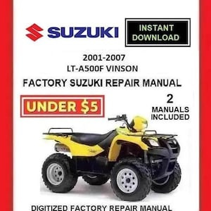 SUZUKI LT-A500F VINSON 2001-2007 Factory Service Repair Manual pdf Download