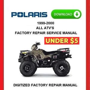 1999-2000 POLARIS ALL ATVs Factory Service Repair Manual pdf Download