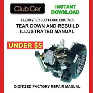 CLUB CAR FE290 FE350 FE400 Engine Service Repair / Rebuild Manual pdf Download
