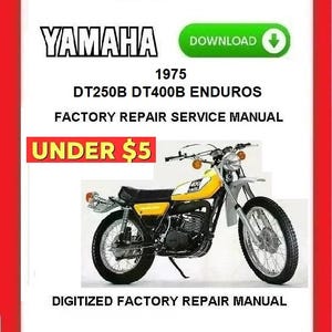 1975-1976 YAMAHA DT250B / DT400B Factory Service Repair Manual pdf Download