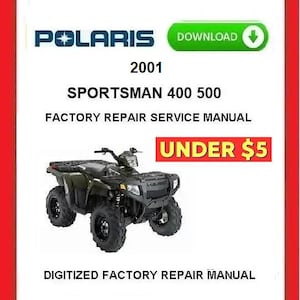 2001年式 POLARIS SPORTSMAN 400 500 工場サービス修理マニュアル（PDF）ダウンロード