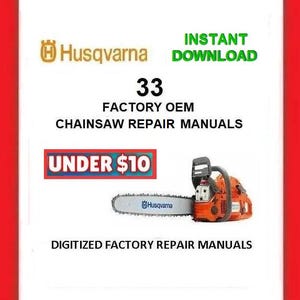HUSQVARNA Chainsaw manual 33 repair manuals pdf download