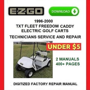 1996 EZGO Fleet Freedom Caddy Electric Golf Carts Service Repair Manuals pdf Download
