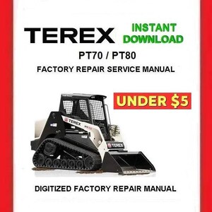 TEREX PT70 / 80 Track Loaders Service Repair Manual pdf Download
