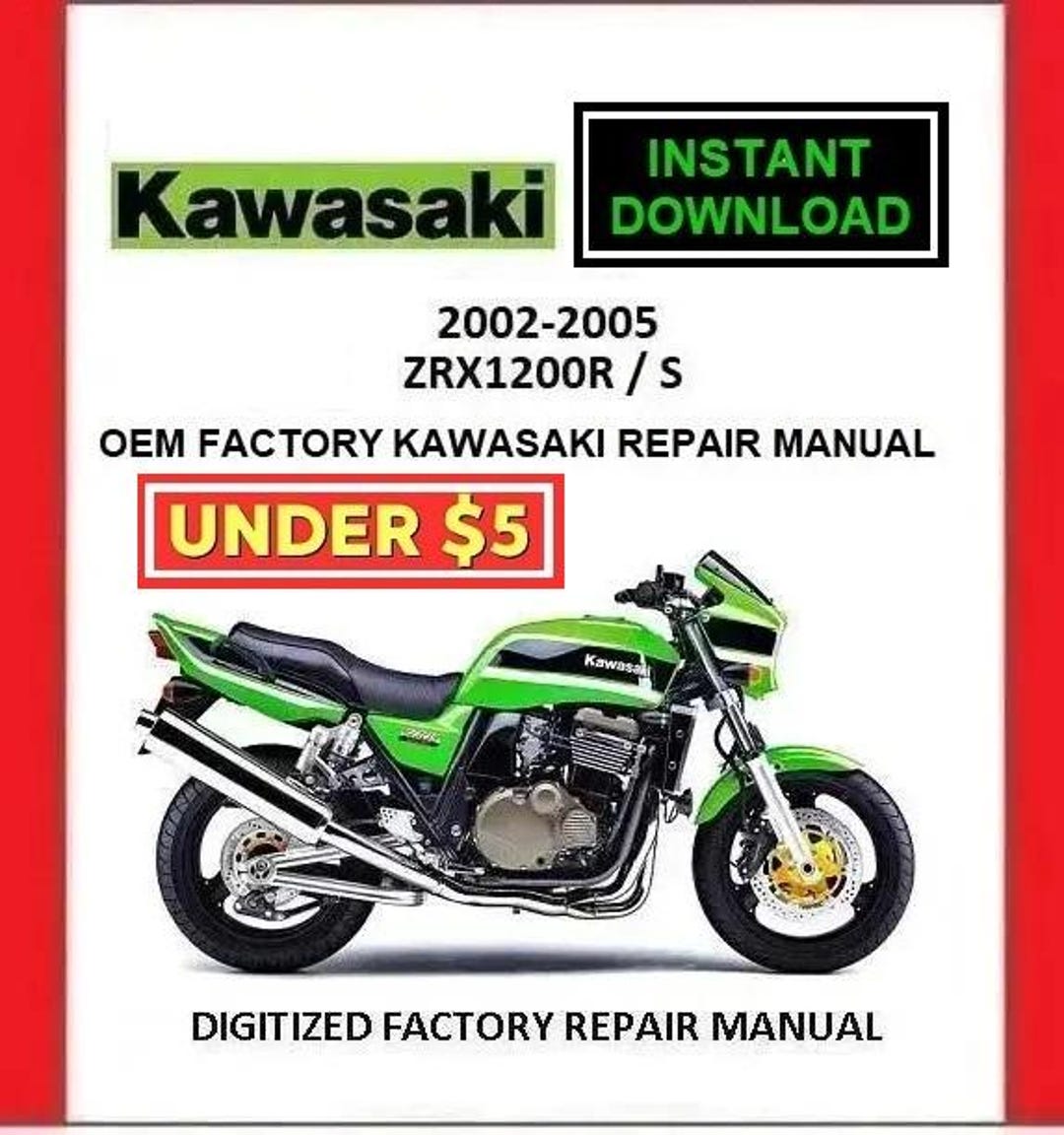 2003年式 KAWASAKI ZRX1200 R/S ファクトリーサービス修理マニュアル
