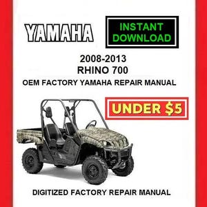 2008 YAMAHA RHINO 700 Fi Factory Service Repair Manual pdf Download