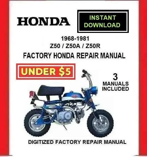 1968-1981 HONDA Z50 / Z50A / Z50R Factory Service Repair Manual