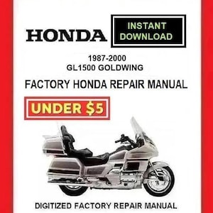 HONDA GL1500 GOLDWING 1987-2000 Fabrieksservicereparatiehandleiding pdf-download
