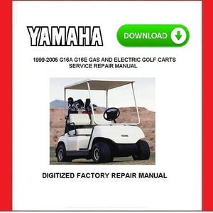 YAMAHA G16A G16E wózki golfowe gazowe i elektryczne Instrukcje serwisowe i naprawcze Pobierz pdf