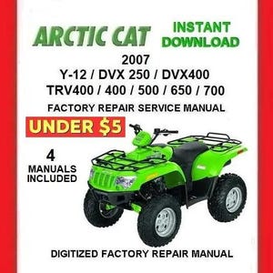 2007 ARCTIC CAT ATVs Factory Service Repair Manual pdf Download