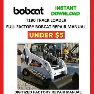 BOBCAT T190 TURBO Track Loaders Service Repair Manual pdf Download